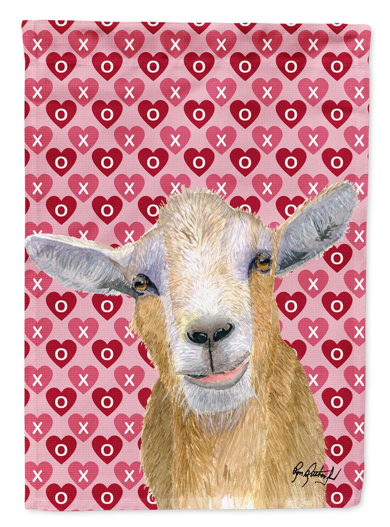 Hearts and Love Goat Garden Flag – Decorative Outdoor Yard Flag RDR3026GF