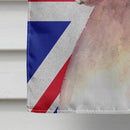 Boxer Cooper with English Union Jack British Flag House Flag 28x40 Porch Sleeve Pole Decorative Outside Yard Banner Artwork Wall Hanging, Polyester