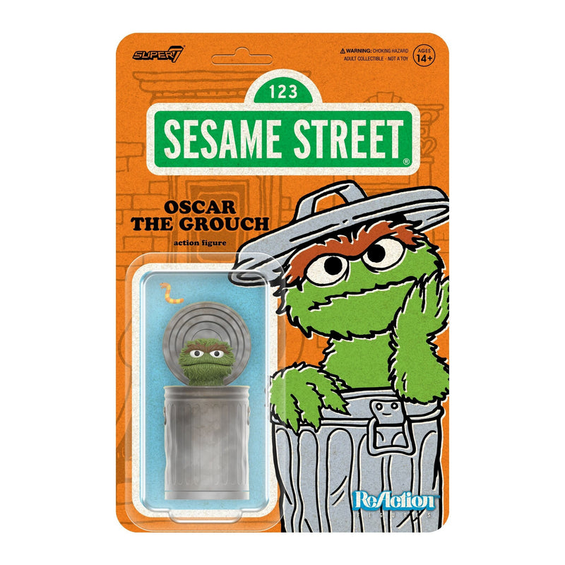 Super7 x SESAME STREET - OSCAR THE GROUCH ReAction Figure