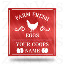 Farm Fresh Eggs Monogram