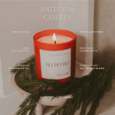 Santa's Workshop Soy Candle - Red Matte Jar - 15 oz (Merry and Bright) by Sweet Water Decor