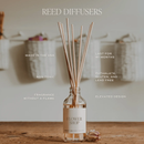 Warm and Cozy Clear Reed Diffuser by Sweet Water Decor