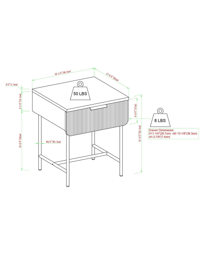 Reema Scandinavian Side Table