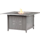 Aluminum 42-in Square Propane Fire Table with Beads, Covers and Lid