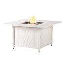 Aluminum 42-in Square Propane Fire Table with Beads, Covers and Lid