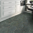 Dark Gray 14x14 Matte Hexagon Porcelain Tile (9 pack, 10.8 sq ft/case) - Sample