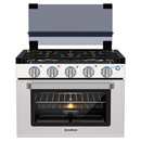 Camplux RV Stove Gas Range Oven w/ 3 Burners Cooktop 17 Inches CLASSIC