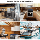 Camplux RV Stove Gas Range Oven w/ 3 Burners Cooktop 21 Inches CLASSIC