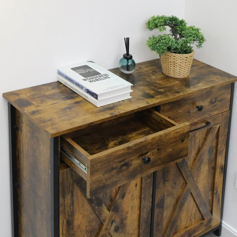 Rustic Multipurpose 2 Drawer / 2 Tilt Out 10gL Kitchen Laundry Trash/Recycle Storage, photo 3 of 5