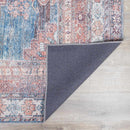 Baltinglass Rust & Blue Washable Area Rug - Clearance