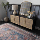 Baltinglass Rust & Blue Washable Area Rug - Clearance