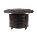 Aluminum 44-in Round Propane Fire Table with Beads, Covers and Lid
