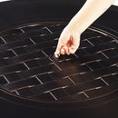 Aluminum 44-in Round Propane Fire Table with Beads, Covers and Lid