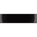 Black 2x8 Glossy Ceramic Subway Tile (50 pack, 5.38 sq ft/case) - Sample