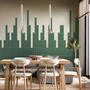 Green 2x8 Glossy Ceramic Subway Deco Tile (38 pack, 4.09 sq ft/case)