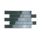 Green 2x8 Glossy Ceramic Subway Tile (50 pack, 5.38 sq ft/case) - Sample