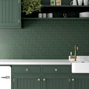 Green 2x8 Matte Ceramic Subway Tile (60 pack, 6.48 sq ft/case)