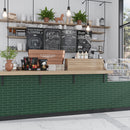 Green 2x8 Matte Ceramic Subway Tile (60 pack, 6.48 sq ft/case)