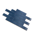 Blue 2x8 Glossy Ceramic Subway Deco Tile (38 pack, 4.09 sq ft/case) - Sample