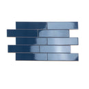 Blue 2x8 Glossy Ceramic Subway Tile (60 pack, 6.48 sq ft/case)
