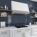 Blue 2x8 Glossy Ceramic Subway Deco Tile (38 pack, 4.09 sq ft/case)