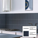 Blue 2x8 Matte Ceramic Subway Tile (60 pack, 6.48 sq ft/case)