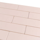 Pink 2x8 Matte Ceramic Subway Tile (60 pack, 6.46 sq ft/case)