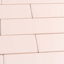 Pink 2x8 Matte Ceramic Subway Tile (60 pack, 6.46 sq ft/case)