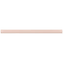 Pink 0.5x8 Glossy Ceramic Pencil Tile Trim (10 pack, 0.3 sq ft/case)