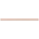 Pink 0.5x8 Matte Ceramic Pencil Tile Trim (10 pack, 0.3 sq ft/case)