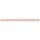 Pink 0.5x8 Matte Ceramic Pencil Tile Trim (10 pack, 0.3 sq ft/case) - Sample
