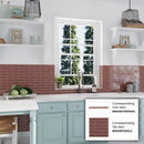 Red 2x8 Glossy Ceramic Subway Tile (50 pack, 5.38 sq ft/case) - Sample