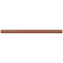 Red 0.5x8 Matte Ceramic Pencil Tile Trim (10 pack, 0.3 sq ft/case)