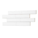 White 2x8 Matte Ceramic Subway Deco Tile (38 pack, 4.1 sq ft/case)