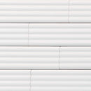 White 2x8 Matte Ceramic Subway Deco Tile (38 pack, 4.1 sq ft/case) - Sample