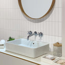 White 2x8 Glossy Ceramic Subway Tile (60 pack, 6.46 sq ft/case)
