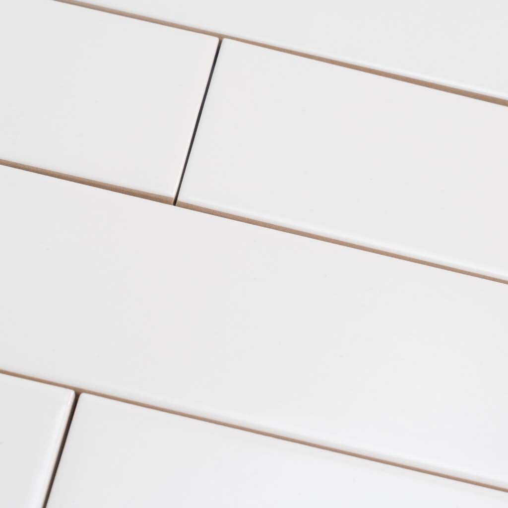 White 2x8 Matte Ceramic Subway Tile (60 pack, 6.46 sq ft/case), photo 6 of 11