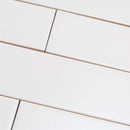 White 2x8 Matte Ceramic Subway Tile (60 pack, 6.46 sq ft/case)