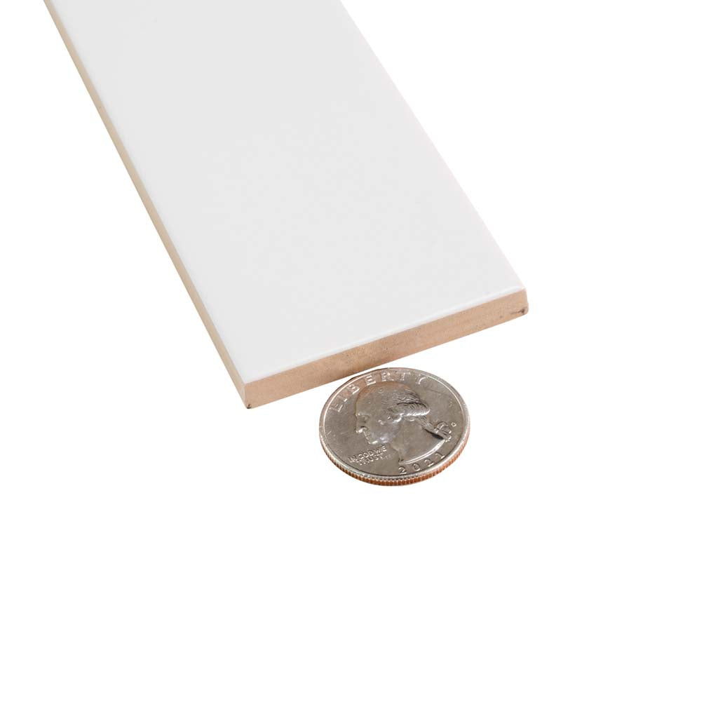White 2x8 Matte Ceramic Subway Tile (60 pack, 6.46 sq ft/case), photo 9 of 11