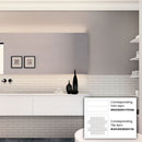 White 0.5x8 Matte Ceramic Pencil Tile Trim (10 pack, 0.3 sq ft/case)