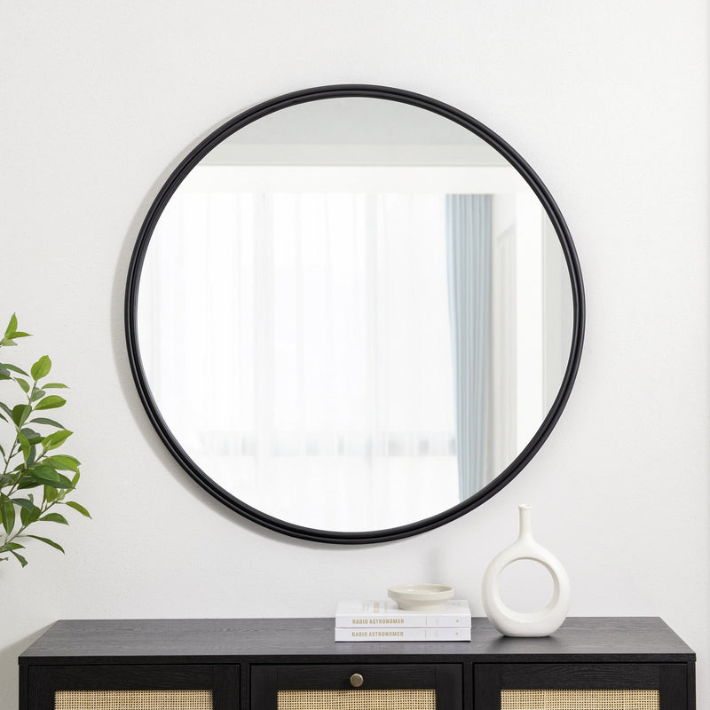 36" Double Ribbed Frame Mirror