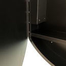 26 in. W x 30 in. H x 5.1 in. D LED Round Bathroom Medicine Cabinet with Mirror