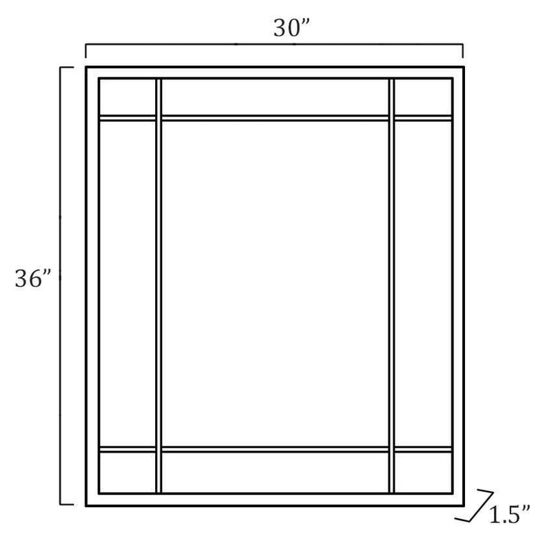 Zwolfaxing Modern Wall Mirror