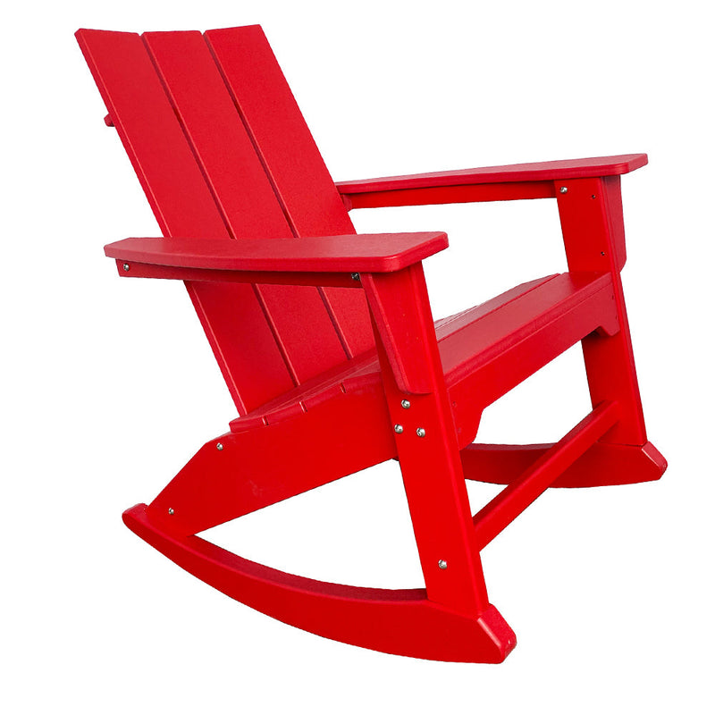 RESINTEAK Modern Adirondack Rocking Chair