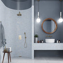 Light Blue 12x12 Natural Uniform Square Porcelain Mosaic Tile (8 pack, 7.62 sq ft/case)