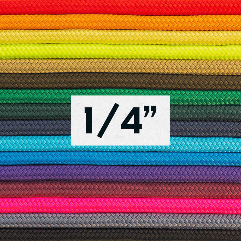 1/4" Double Braid Solid Colors
