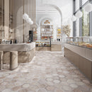 Light Brown 10x10 Matte Hexagon Porcelain Tile (20 pack, 10.43 sq ft/case) - Sample