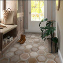 Light Brown 10x10 Matte Hexagon Porcelain Tile (20 pack, 10.43 sq ft/case)