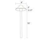 RPL8901 x12 Package Outdoor Garden Pathway Light | Low Voltage Brass Path Light [FINAL SALE]