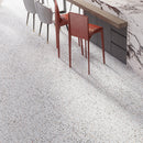 Bright White with Multi flecks 24x24 Matte Square Porcelain Large Format Tile (4 pack, 15.93 sq ft/case) by Apollo Tile